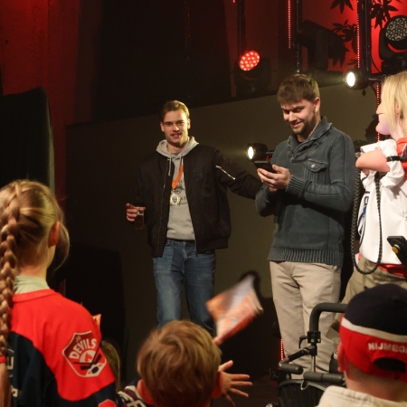 Sfeerbeelden van de Feestavond van de Nijmegen Devils in de Vasim.