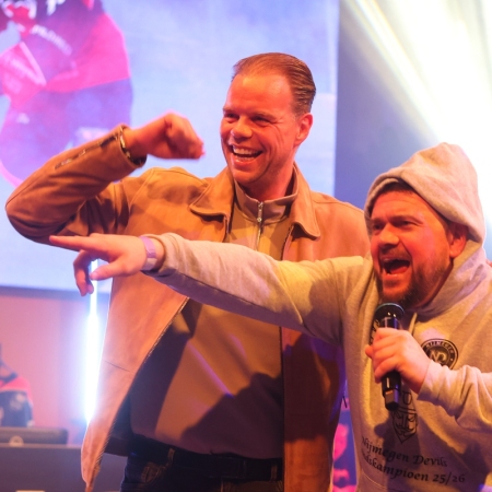 Sfeerbeelden van de Feestavond van de Nijmegen Devils in de Vasim.