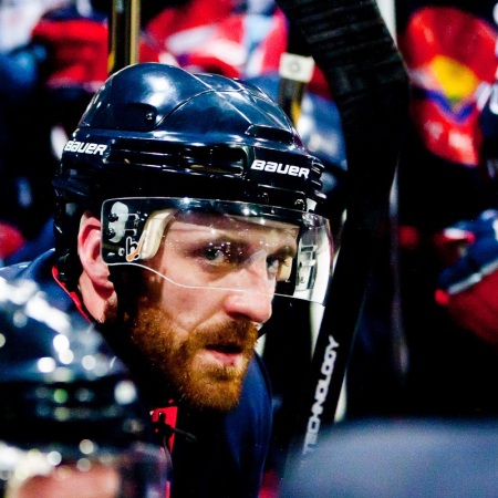 Josh Mizerek tijdens de time out