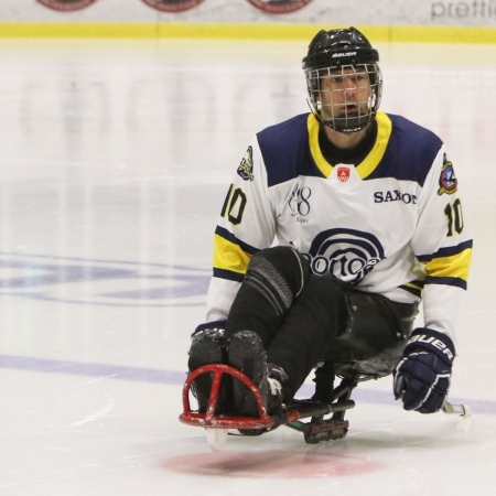 Foto verslag Nijmegen Para Ijshockey tegen Phantoms uit Antwerpen.            © IJshockeyfoto.nl