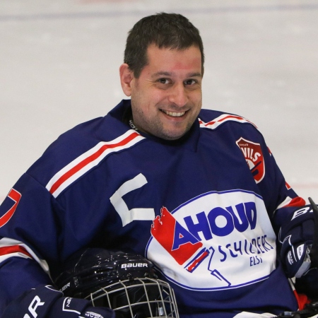 Foto verslag Nijmegen Para Ijshockey tegen Phantoms uit Antwerpen.            © IJshockeyfoto.nl