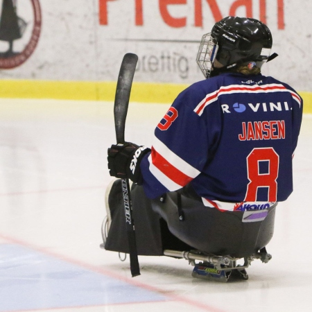 Foto verslag Nijmegen Para Ijshockey tegen Phantoms uit Antwerpen.            © IJshockeyfoto.nl