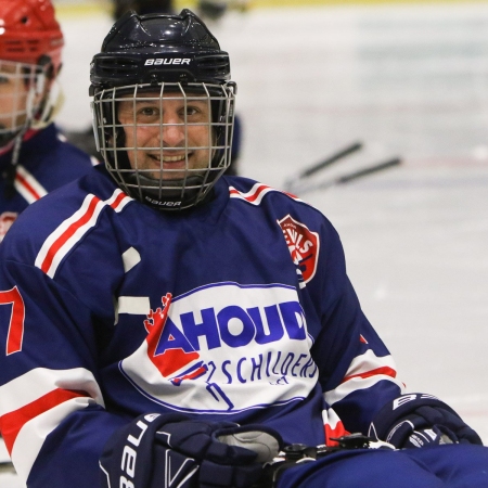 Foto verslag Nijmegen Para Ijshockey tegen Phantoms uit Antwerpen.            © IJshockeyfoto.nl