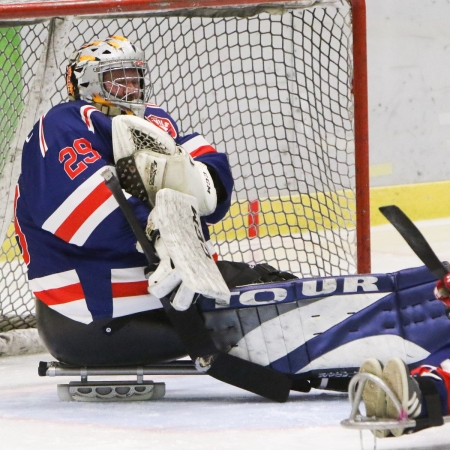 Foto verslag Nijmegen Para Ijshockey tegen Phantoms uit Antwerpen.            © IJshockeyfoto.nl
