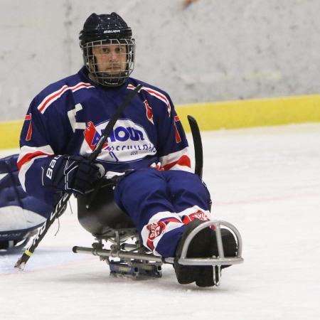 Foto verslag Nijmegen Para Ijshockey tegen Phantoms uit Antwerpen.            © IJshockeyfoto.nl