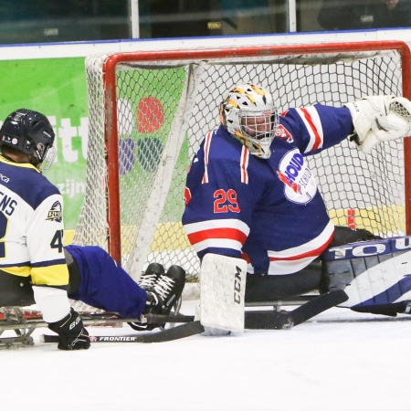 Foto verslag Nijmegen Para Ijshockey tegen Phantoms uit Antwerpen.            © IJshockeyfoto.nl