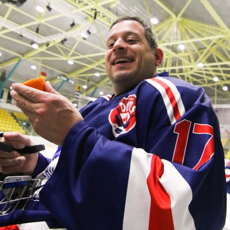 Foto verslag Nijmegen Para Ijshockey tegen Phantoms uit Antwerpen.            © IJshockeyfoto.nl