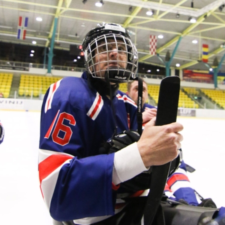 Foto verslag Nijmegen Para Ijshockey tegen Phantoms uit Antwerpen.            © IJshockeyfoto.nl