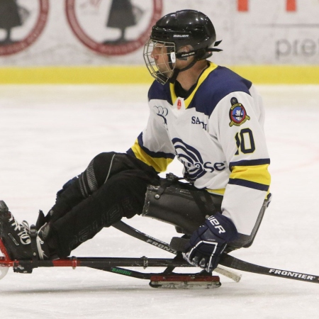 Foto verslag Nijmegen Para Ijshockey tegen Phantoms uit Antwerpen.            © IJshockeyfoto.nl