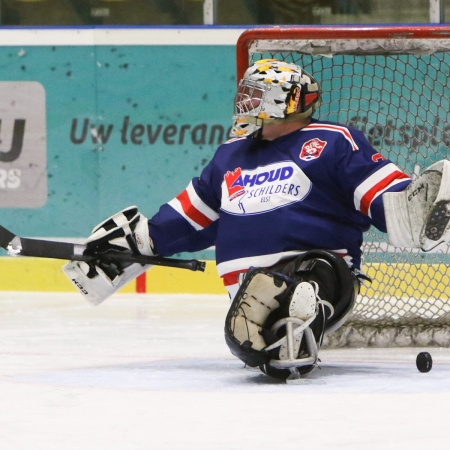 Foto verslag Nijmegen Para Ijshockey tegen Phantoms uit Antwerpen.            © IJshockeyfoto.nl