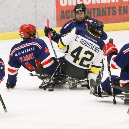 Foto verslag Nijmegen Para Ijshockey tegen Phantoms uit Antwerpen.            © IJshockeyfoto.nl