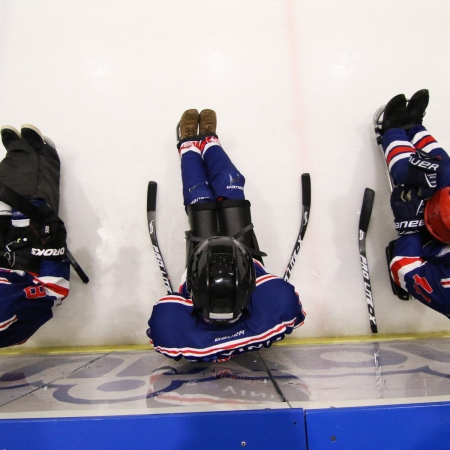 Foto verslag Nijmegen Para Ijshockey tegen Phantoms uit Antwerpen.            © IJshockeyfoto.nl