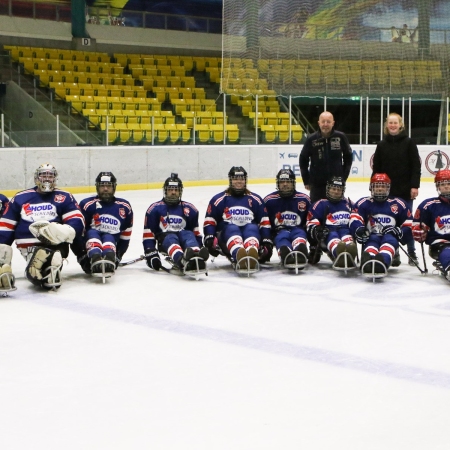 Foto verslag Nijmegen Para Ijshockey tegen Phantoms uit Antwerpen.            © IJshockeyfoto.nl