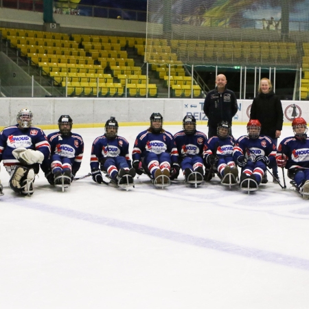 Foto verslag Nijmegen Para Ijshockey tegen Phantoms uit Antwerpen.            © IJshockeyfoto.nl